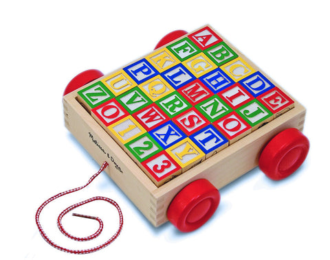 Melissa & Doug - Classic ABC Block Cart